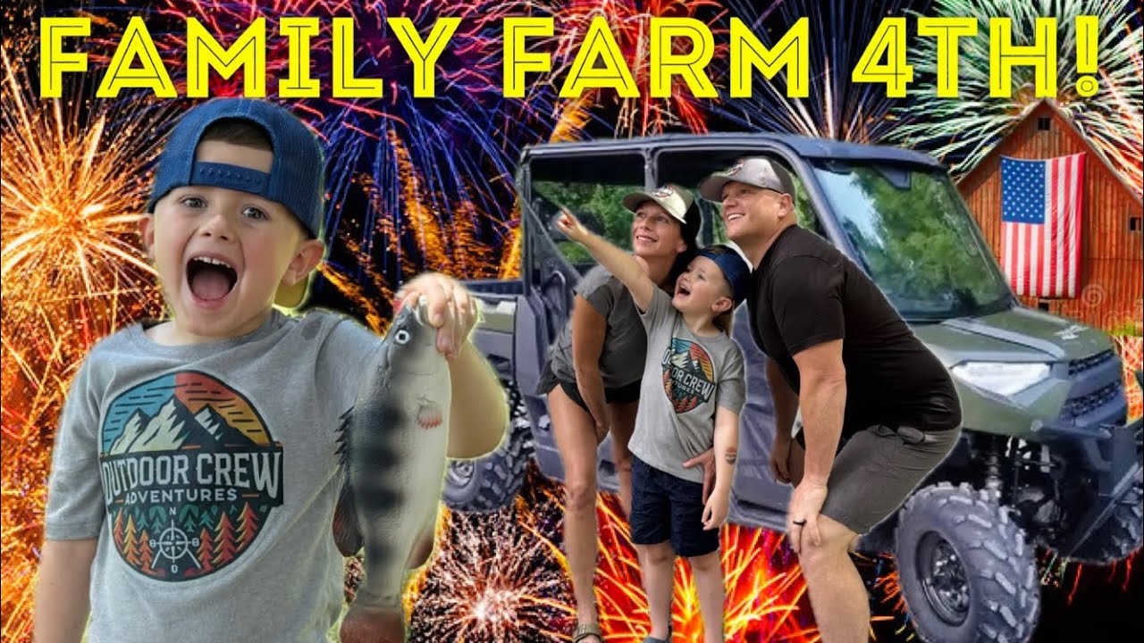 We Spent the 4th of July on a Farm — UTV Rides, Fishing & Fireworks 2025! 🇺🇸