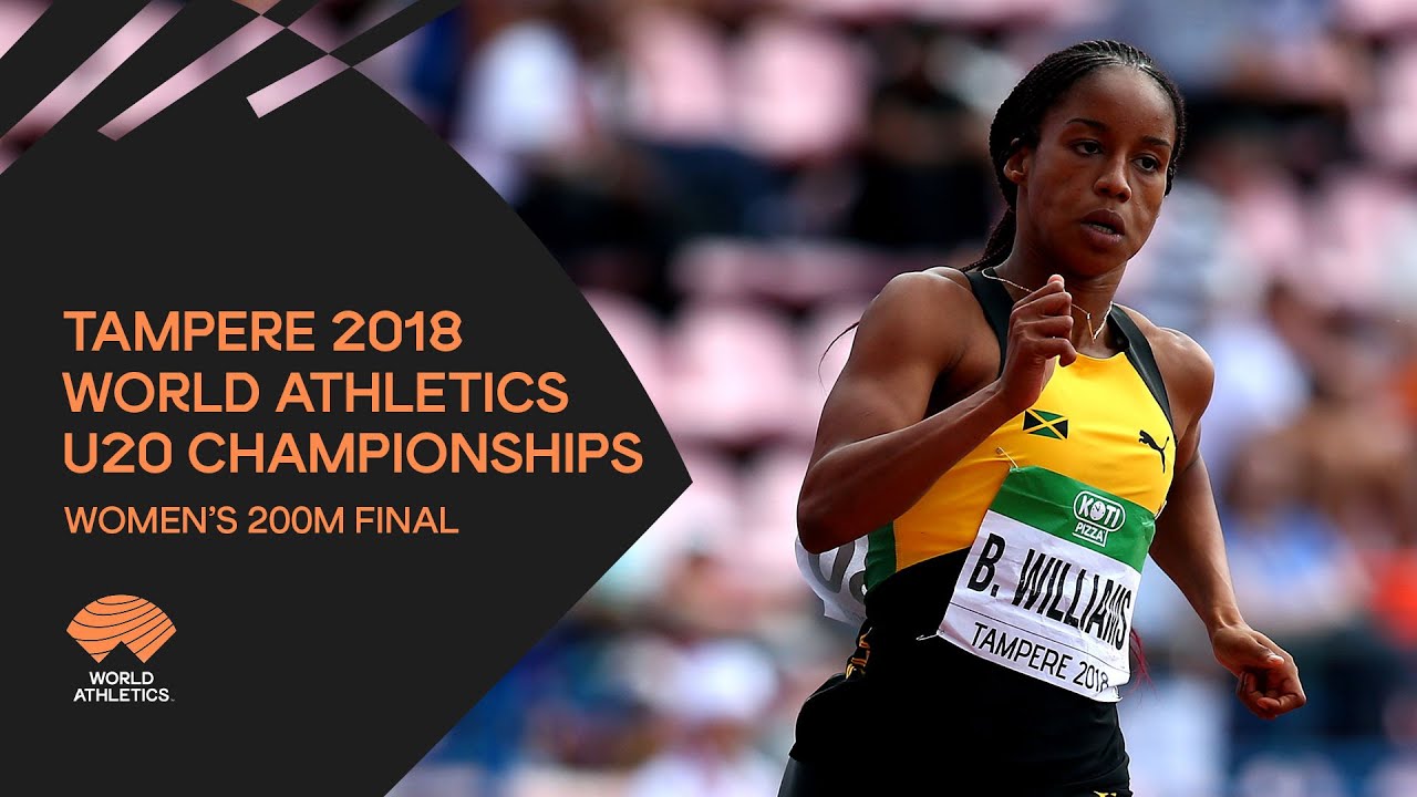 Women's 200m Final - World Athletics U20 Championships Tampere 2018