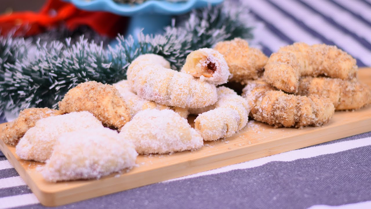 Posne kiflice koje vraćaju u detinjstvo! Vegan Walnut Cookies That Melt in Your Mouth!
