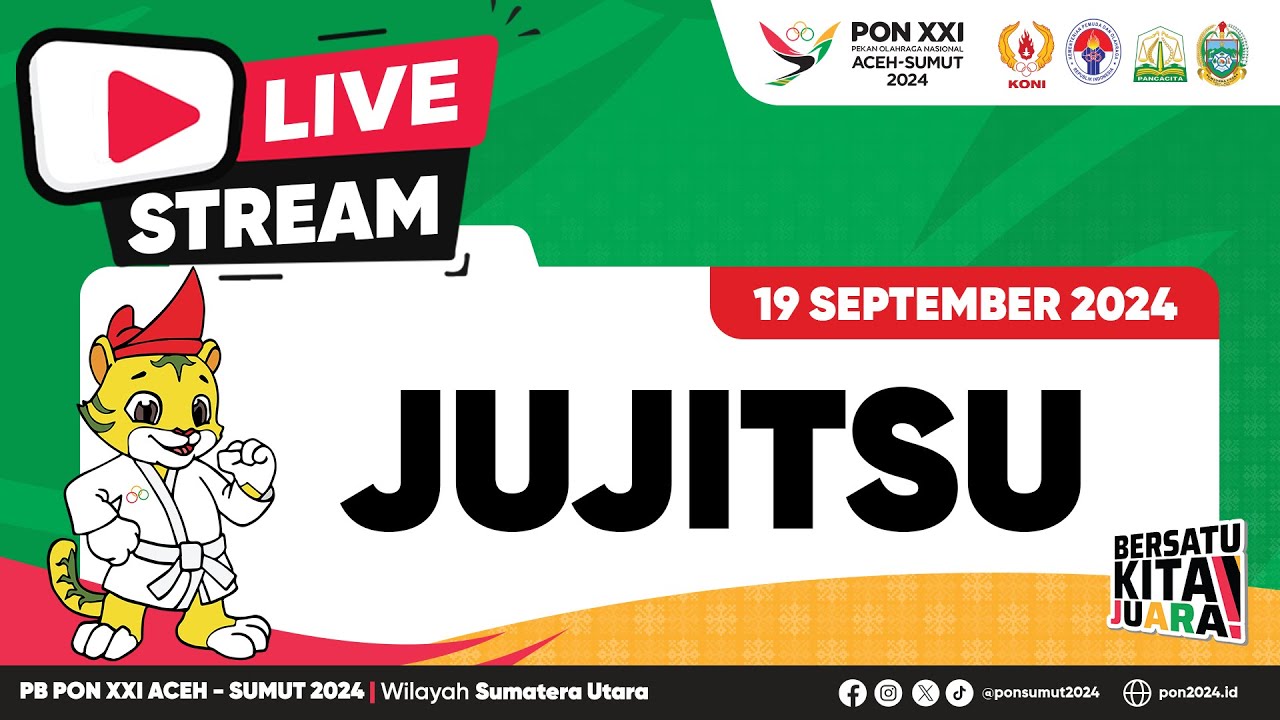 📌 LIVE STREAM | PON XXI ACEH-SUMUT 2024 - JUJITSU