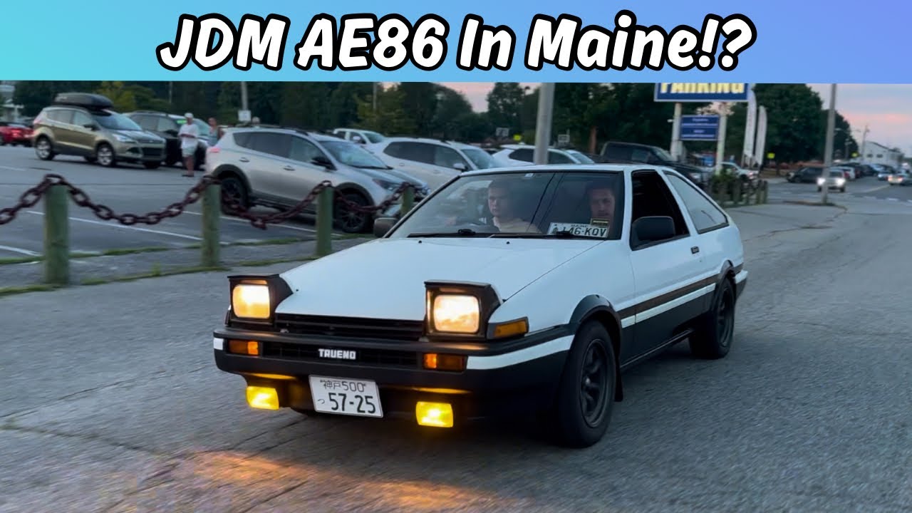 Еду на японской Toyota AE86 Apex Sprinter Trueno 1986 года выпуска в штате Мэн!! (Видеоблог о япо...
