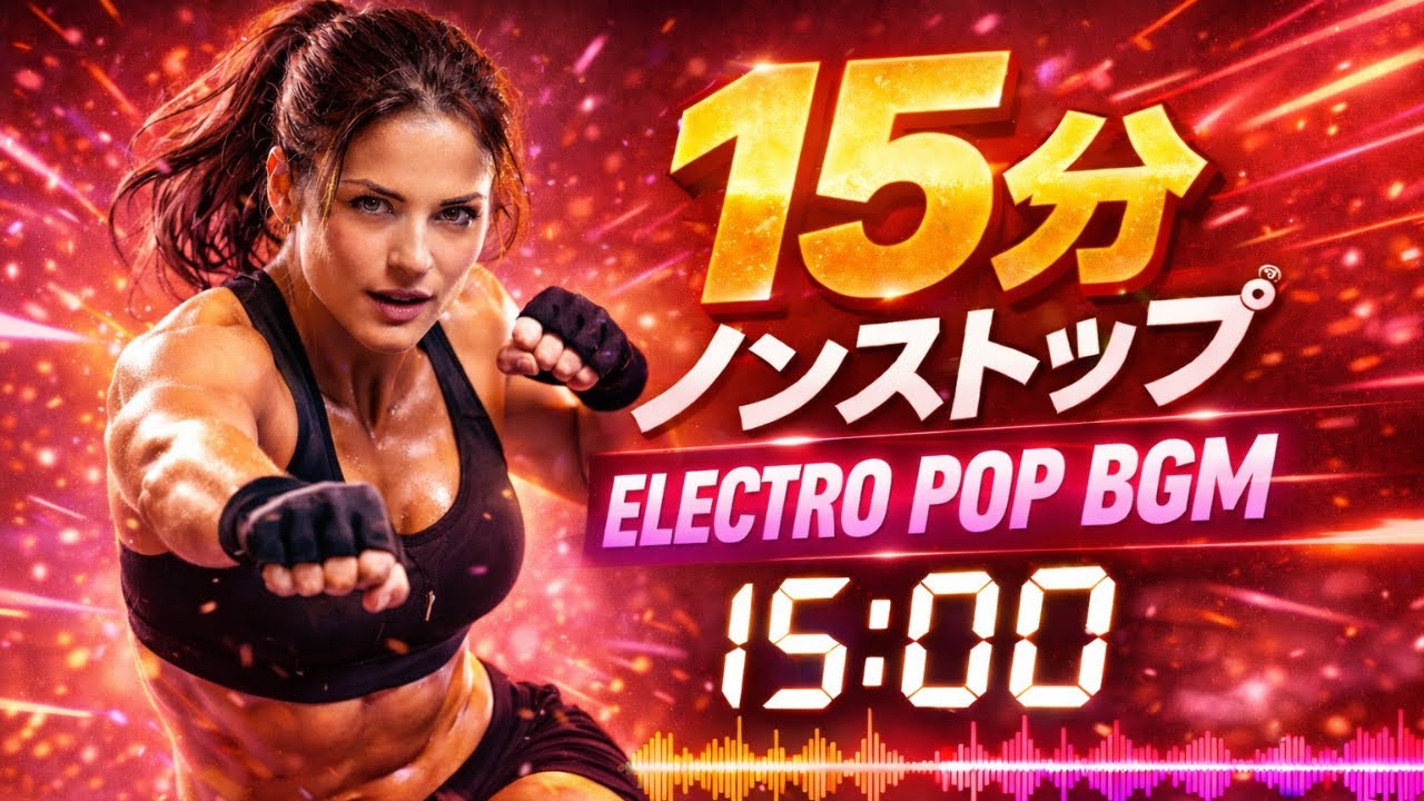 【15分Workout BGM】外に出たくない日に・ノンストップで動ける｜Electro Pop BGM