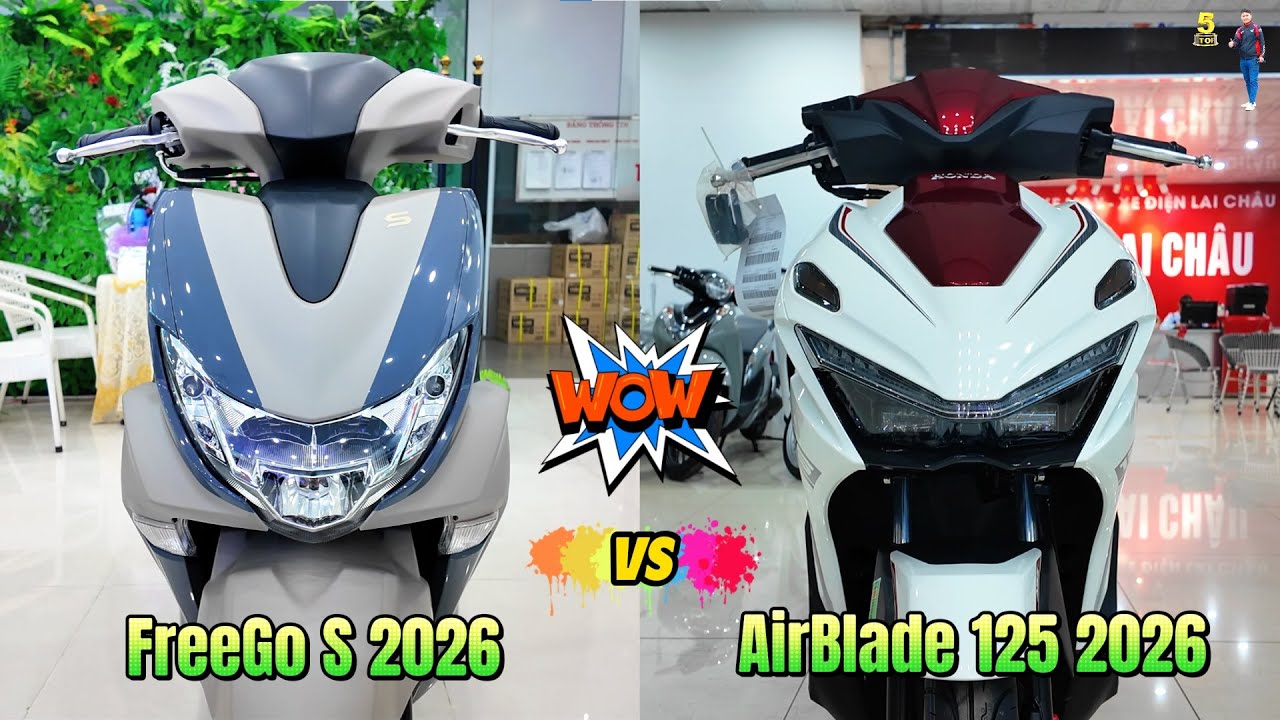 AirBlade 125 2026 VS FreeGo S 2026 – CHỌN EM NÀO 🔴 TOP 5 ĐAM MÊ #top5 #freegos2026 #airblade2026