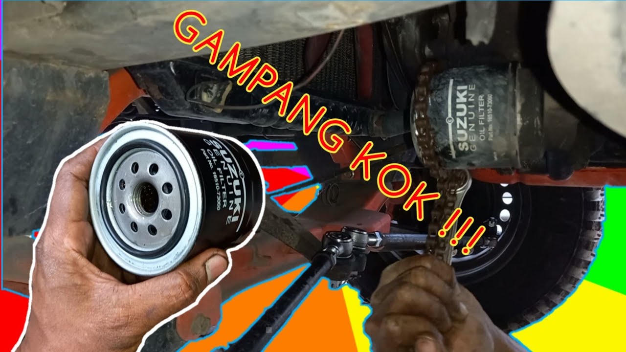 Ganti Oli Mesin Dan Filter Oli Suzuki Carry