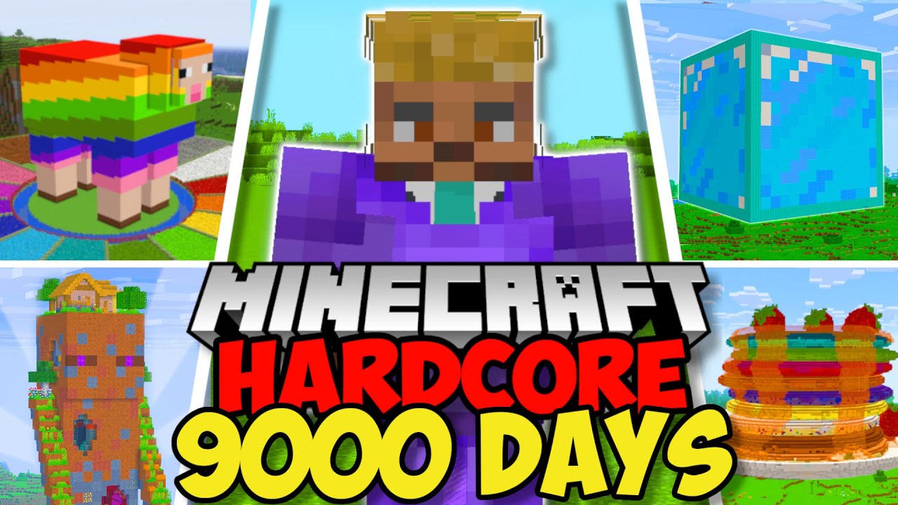 I Survived 9000 DAYS in Minecraft Hardcore (FULL MOVIE)