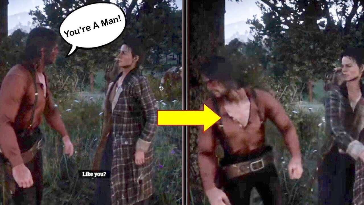 (RDR2) John calls Abigail a Man! (Secret Camp Event)
