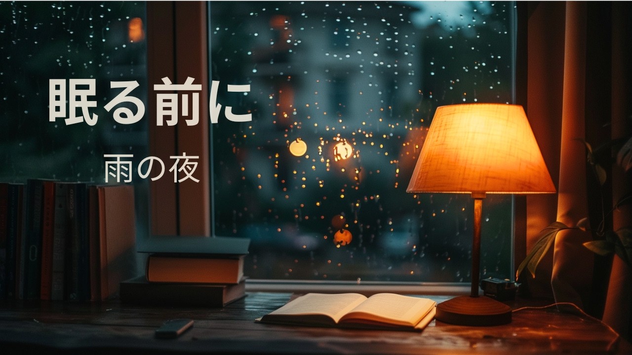 【夜の静かなBGM】1日の終わりに、雨の夜。｜Calm Piano & Gentle Guitar