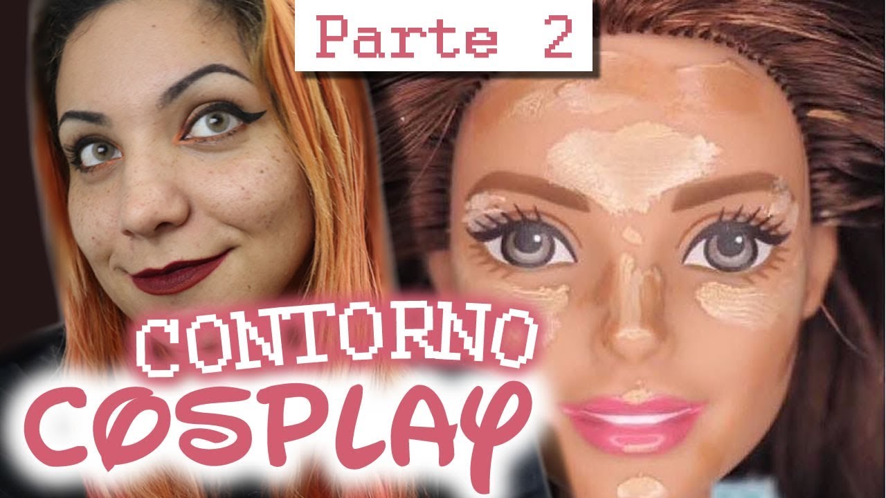 Maquiagem de PELE p/ COSPLAY (Parte 2) -  Corretivo, Contorno, Iluminação e Blush