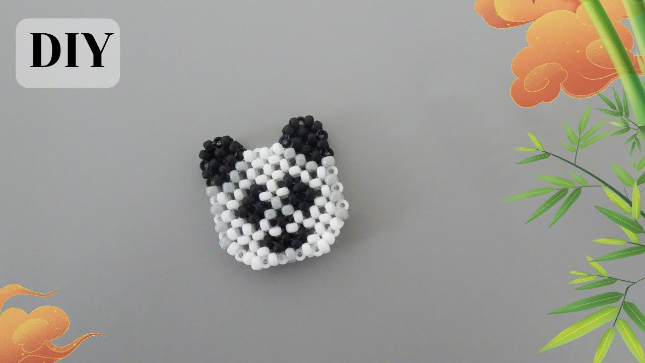 DIY Beaded Panda /How to make beaded Animal