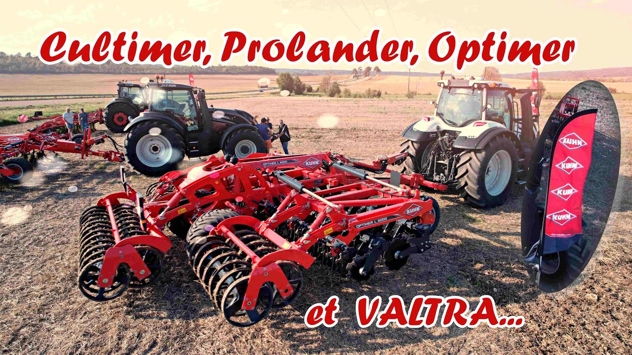 Cultimer, Prolander et Optimer Kuhn et team Valtra DR Agri en démonstration