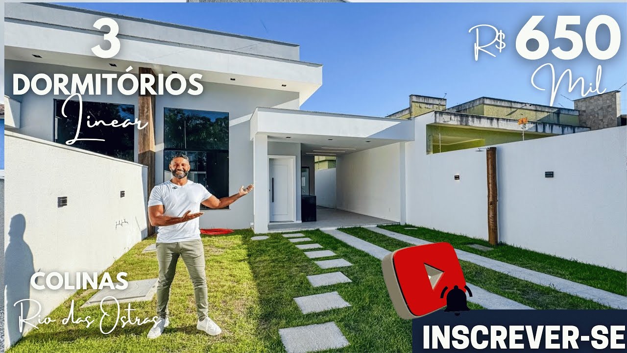 CASA COM ALTO PADRÃO DE ACABAMENTOS E PERTINHO DA PRAIA DE COSTA AZUL EM RIO DAS OSTRAS.