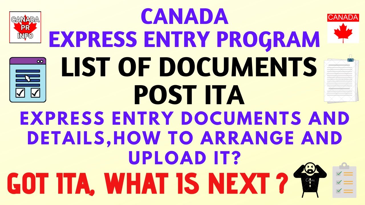 List of Documents Post ITA | Express Entry| How to arrange it? | Watch It Before You Accept ITA
