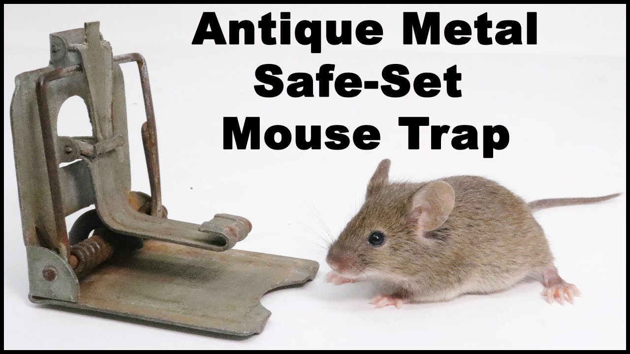 Antique Metal SAFE-SET Mouse trap. Mousetrap Monday