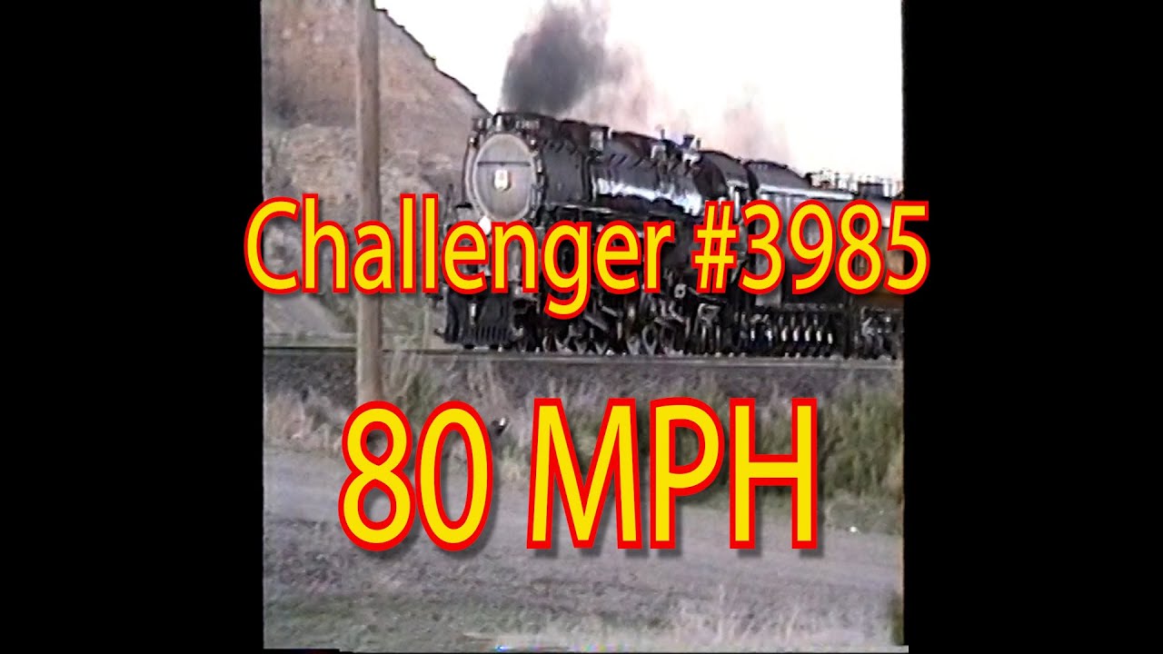 Union Pacific Challenger hitting 80 MPH