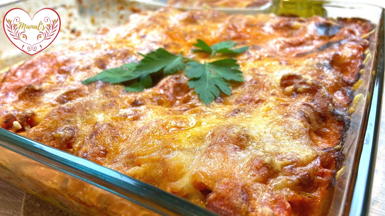 Cannelloni | Recipe with spinach & ground meat [ENG] [FR] [DE]