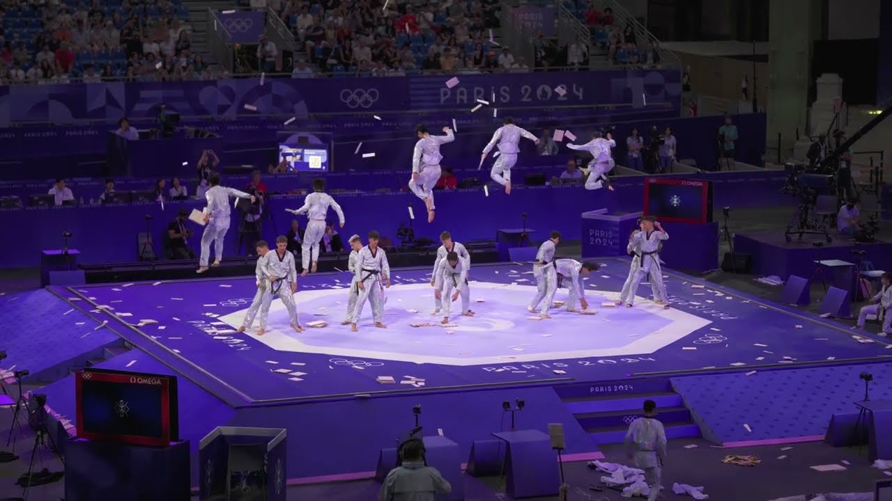 세계태권도 파리올림픽 태권도 시범 현장 World Taekwondo Demonstration Paris 2024 Le Grand Palais 4K HDR [08.08.24]