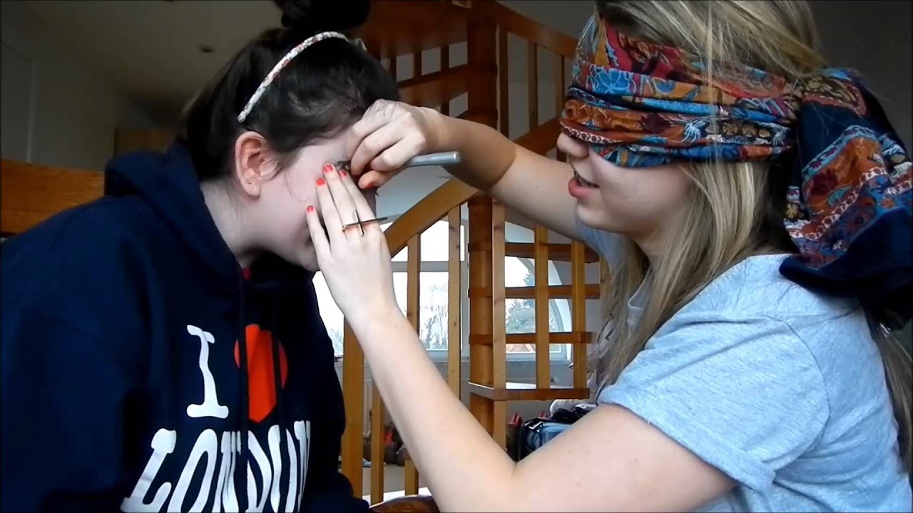 Blindfolded Makeup Challenge | How To