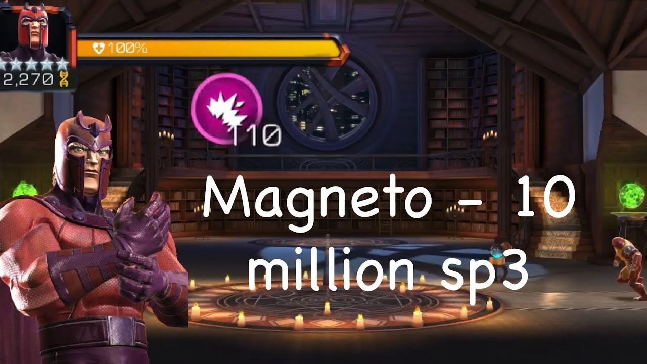 Magneto insane damage with 110 prowess. 10million sp3 - MCOC