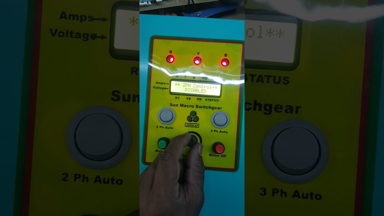 ALL IN PANEL HP SETTING AND 2PHASE AND JUICE phase Enable disabled setting  and Relay Ams setting