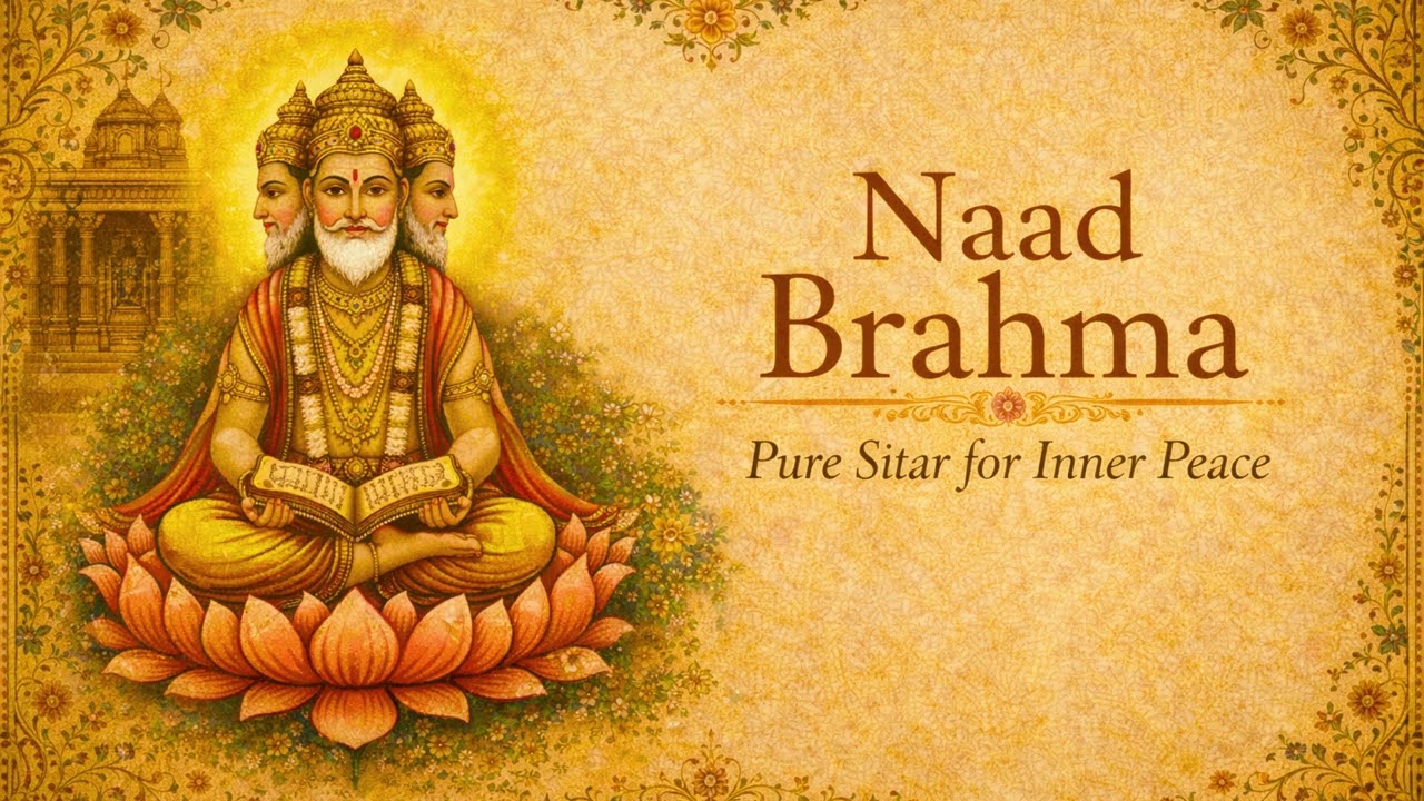 Naad Brahma 🎶 Pure Sitar & Dholak Instrumental | Indian Classical Music for Inner Peace