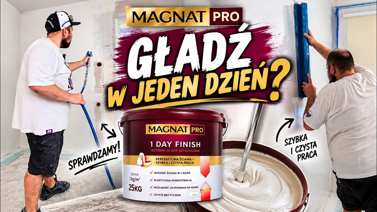 Czy naprawdę zrobisz gładź w 1 DZIEŃ? Testujemy MAGNAT PRO!