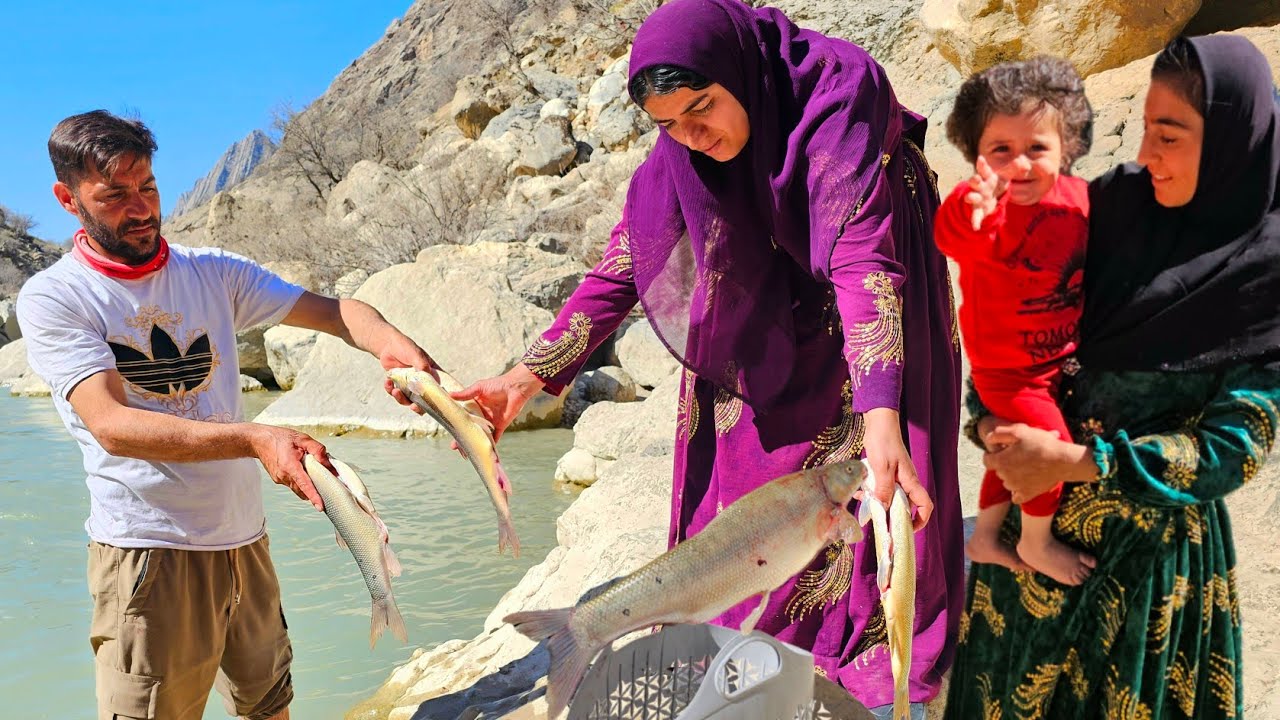 Saladin Family's Mountain Nomads: River Fishing Adventure & Asoldin's Family Visit! 🎣🏔️