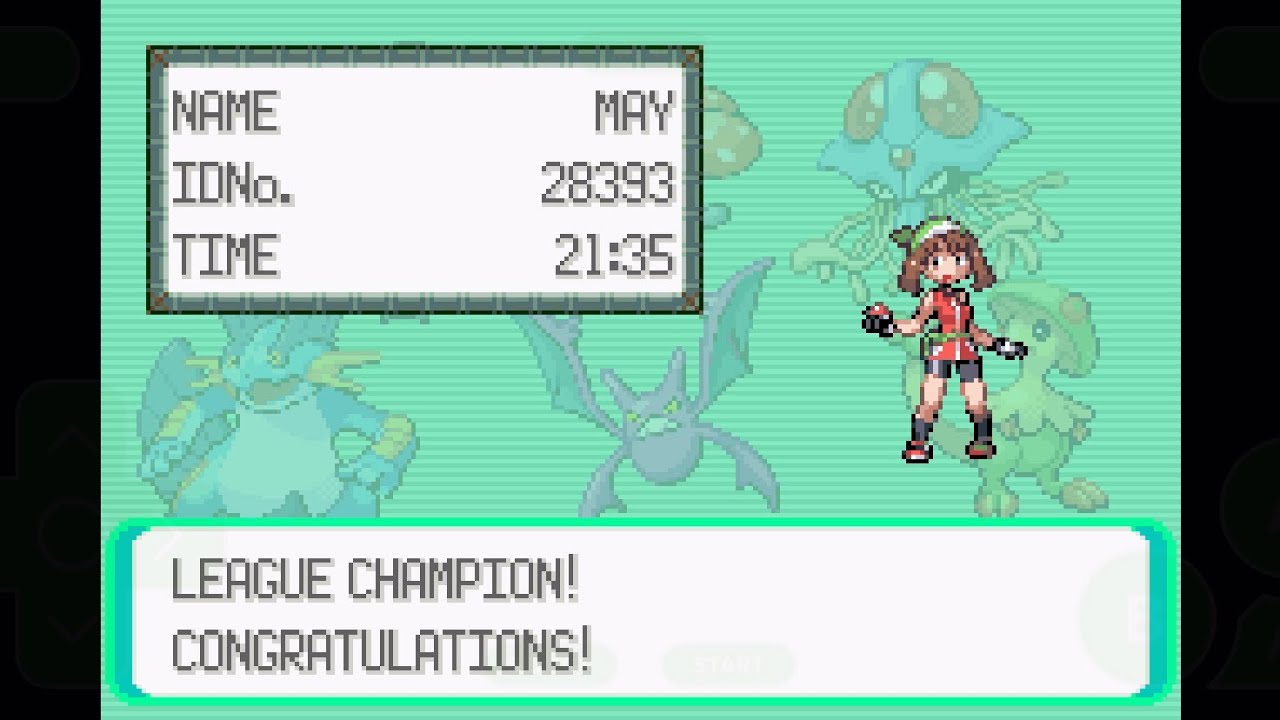 Pokémon Emerald: Hardcore Nuzlocke Elite 4 + Champion Battle