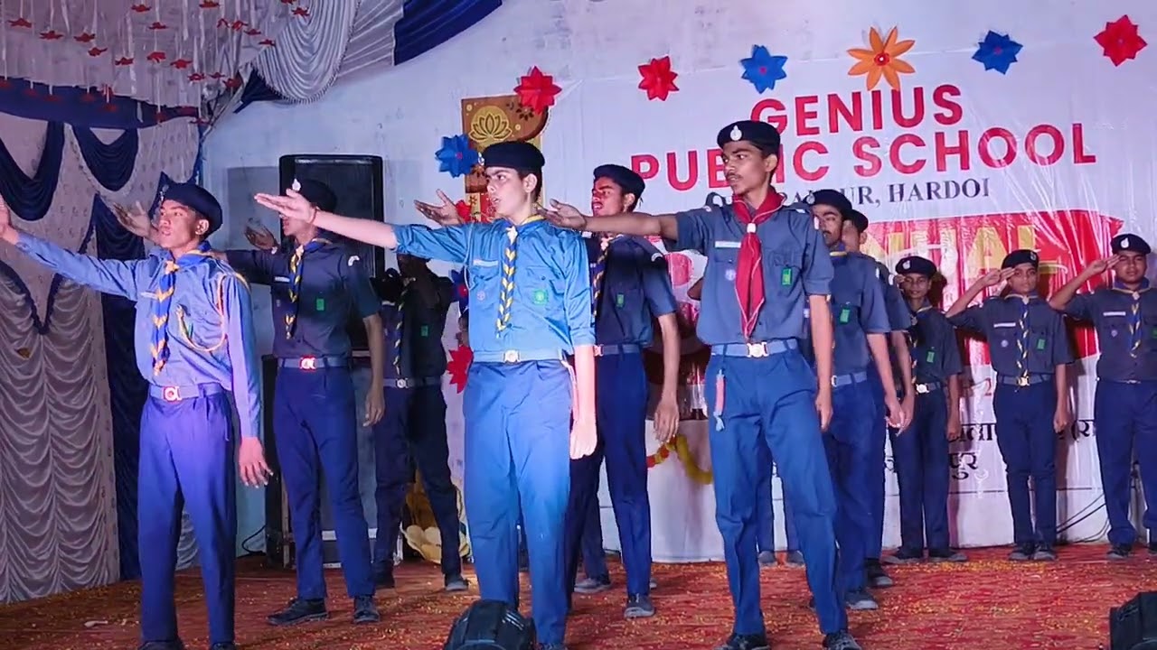 Dance- Scout and Guide , Annual Function Performance - Genius Public Sr. Sec. School Harpalpur