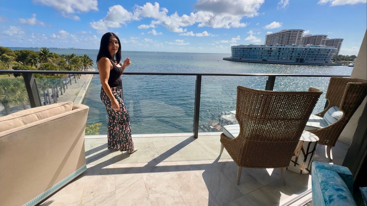 Selling Miami 🖤 Tour This Luxury Designer Furnished $6.3M Waterfront Coconut Grove Condo With Me