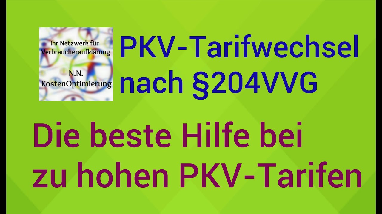 PKV-Tarifwechsel - Private Krankenversicherung Tarifwechsel - PKV