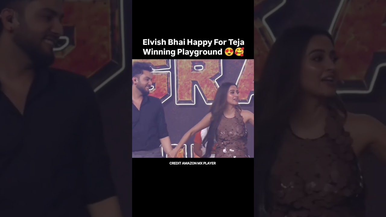 Elvish yadav congratulation to Tejasvi Prakash for winning #elvishyadav #tejaswiprakash #playground