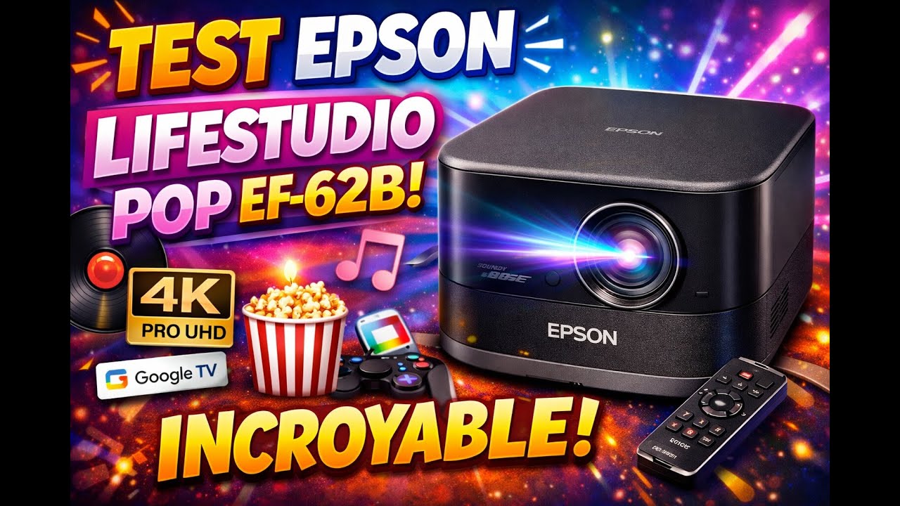 Test et Avis - Epson LifeStudio Pop EF 62B 4K