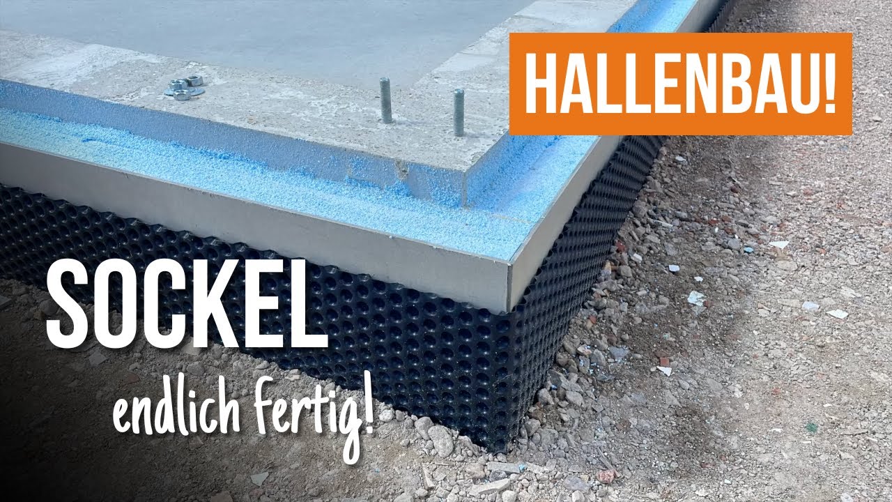 Der nächste Schritt ist geschafft - Sockel Hallenbau! Unsere Halle hat ihren Sockel!