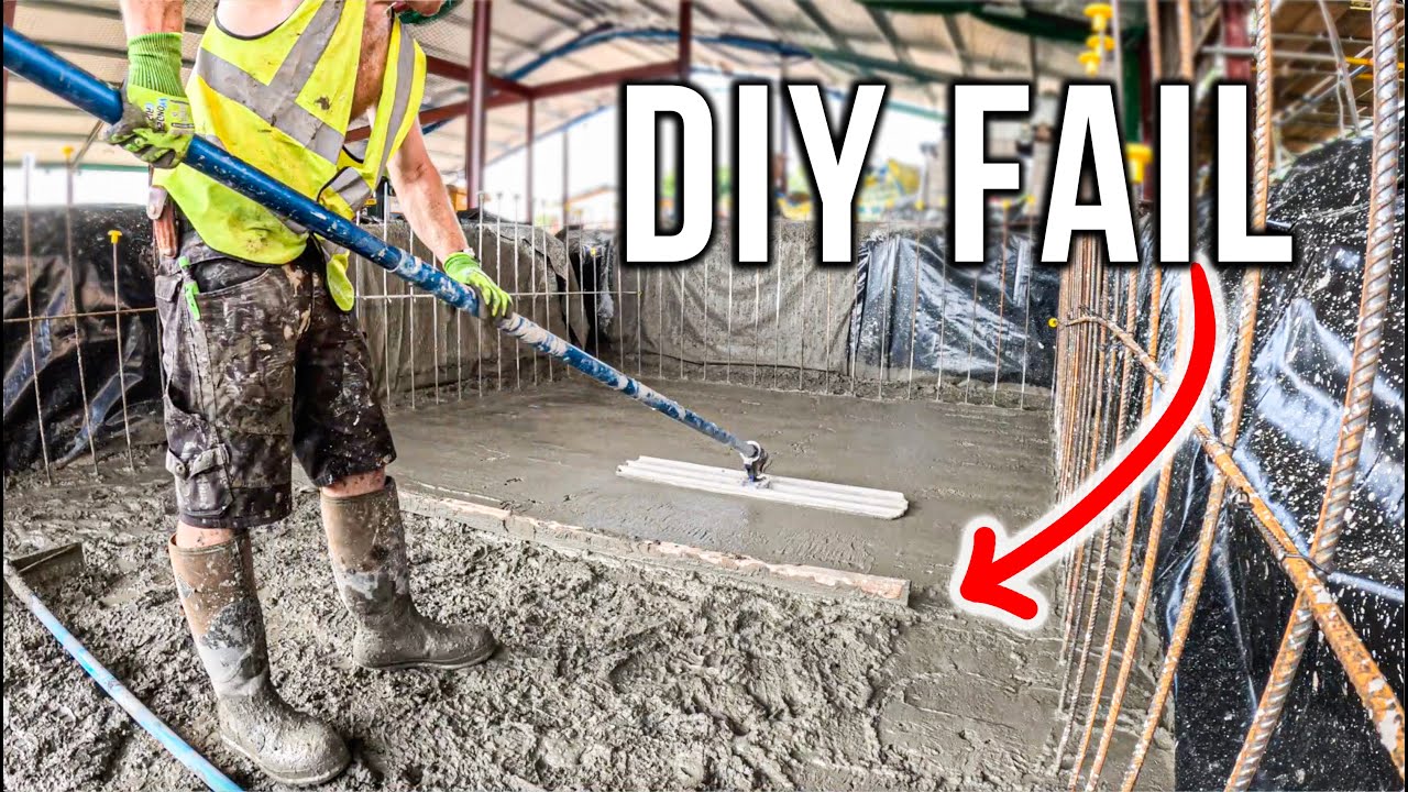 WORST CONCRETE POUR EVER - When it doesn't go to plan!