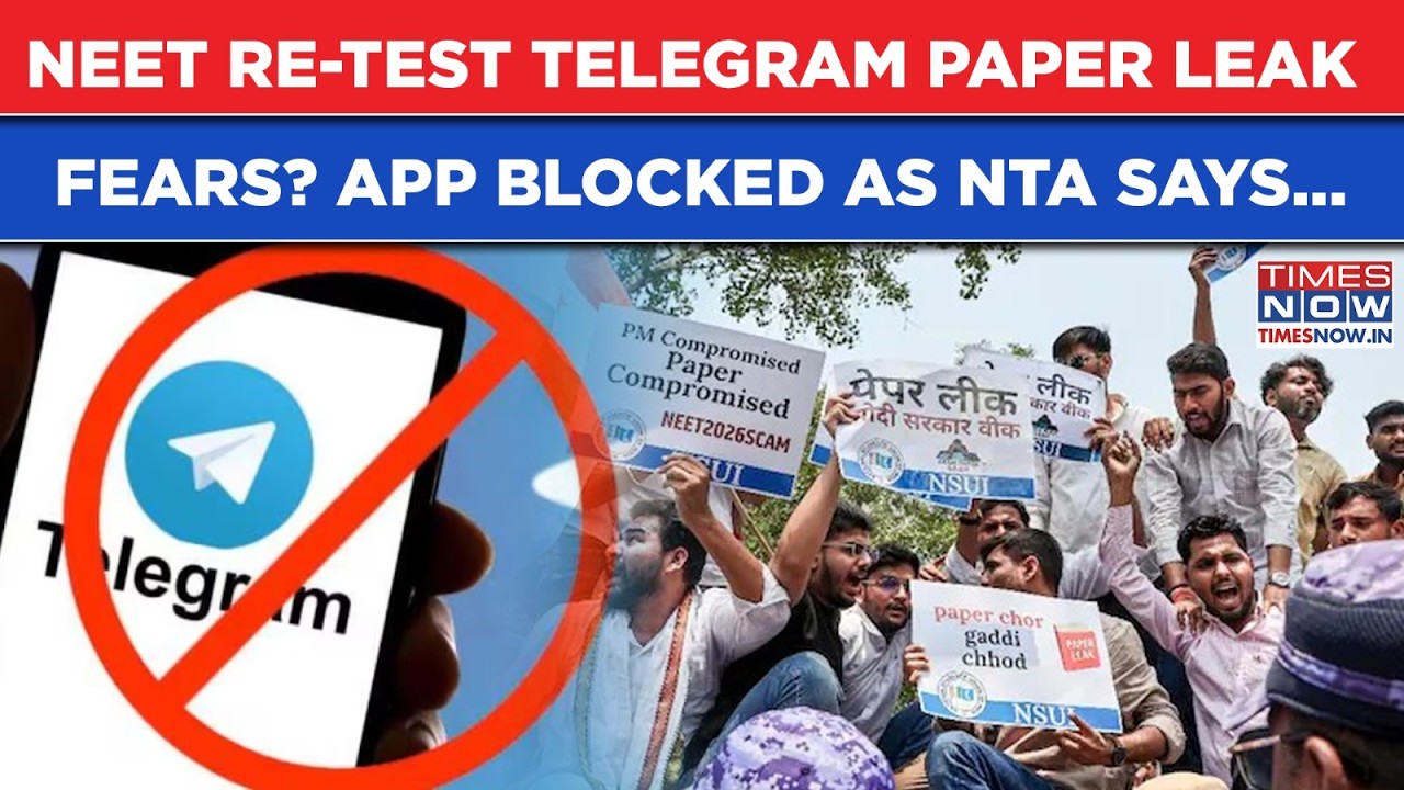 NEET Retest: India Blocks Telegram, Shocking Paper Leak Fears Put App Under Lens? NTA Says...