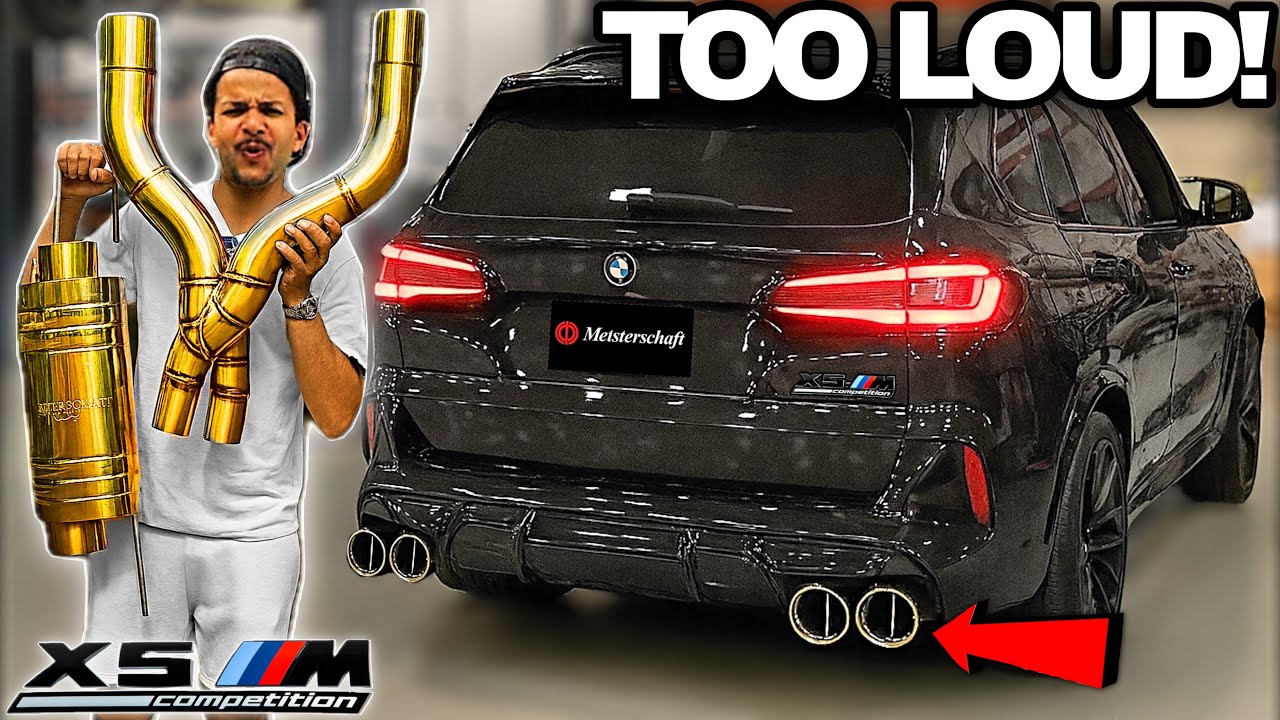 Installing the WORLD'S LOUDEST EXHAUST on my BMW X5M Competition F95! MEISTERSCHAFT [CRAZY V8 SOUND]