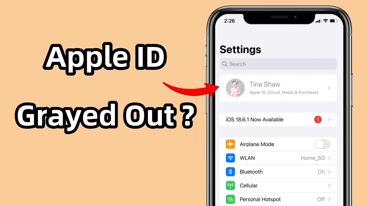Apple ID Settings Grayed Out on iPhone? Quick Fix!