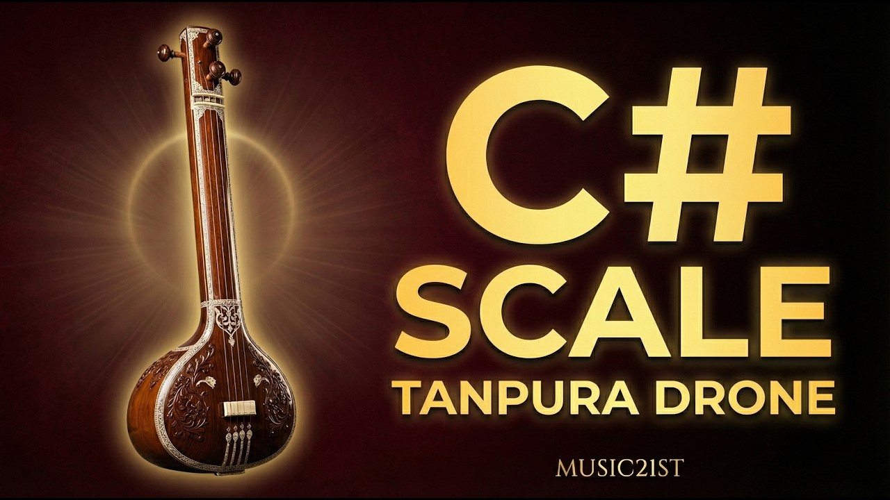 TANPURA-TAMPURA : Scale -C# : Meditation and Riyaz :Best Sound of Tanpura, Vocal रियाज़ के लिए उत्तम