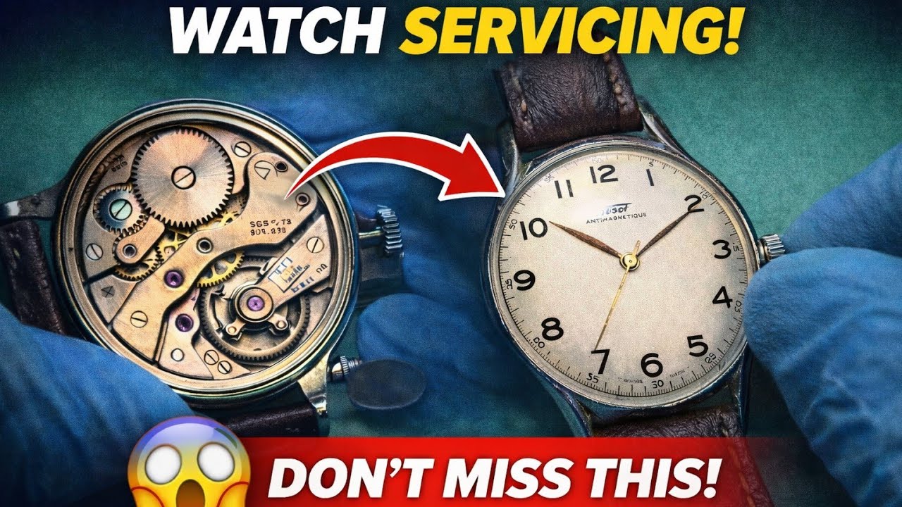 Saiba porque você deve levar seu relógio para revisão em um profissional relógio Tissot Dress Watch
