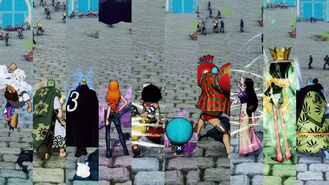 One Piece Pirate Warriors 4 - All Straw Hat Pirates (With Demo) Complete Moveset