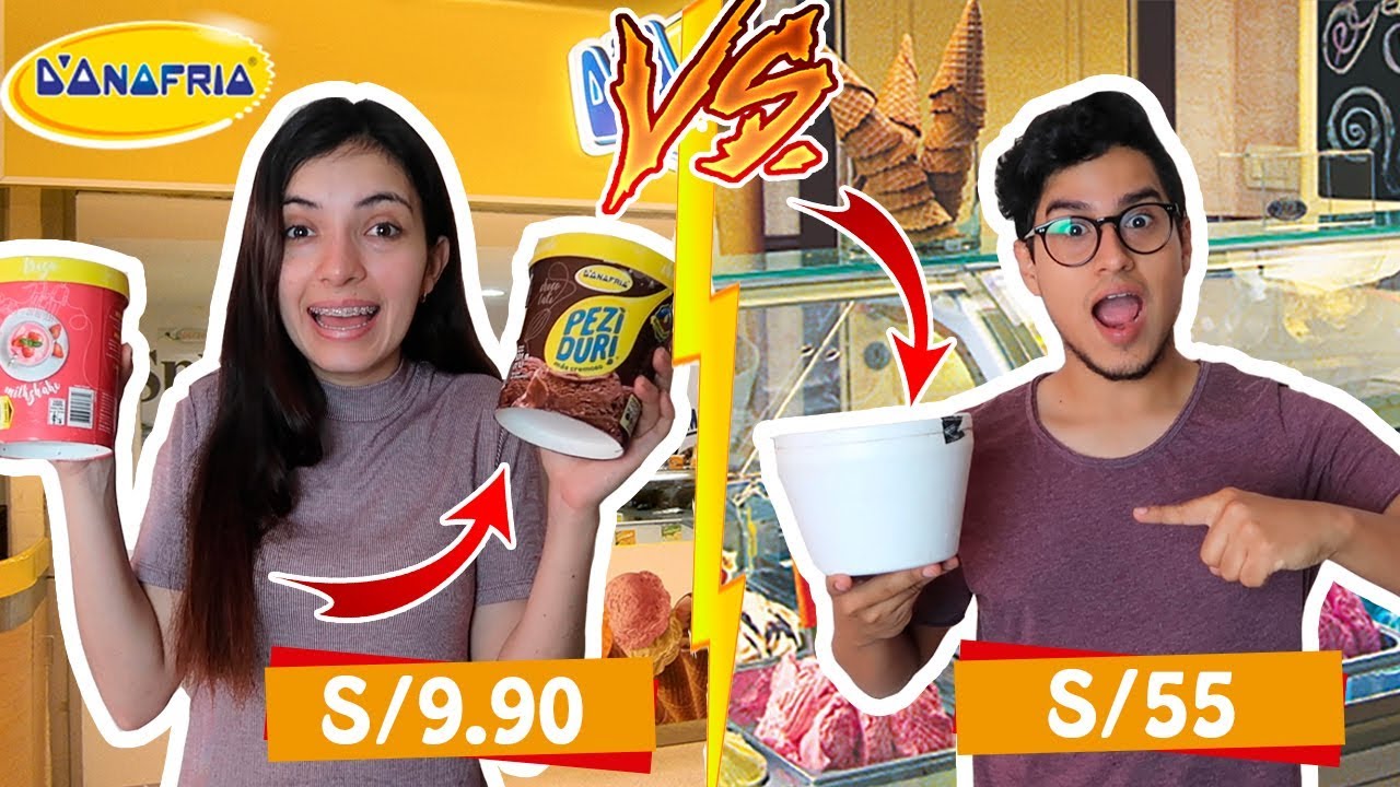 S/55 HELADO Vs S/9.90 HELADO en Perú