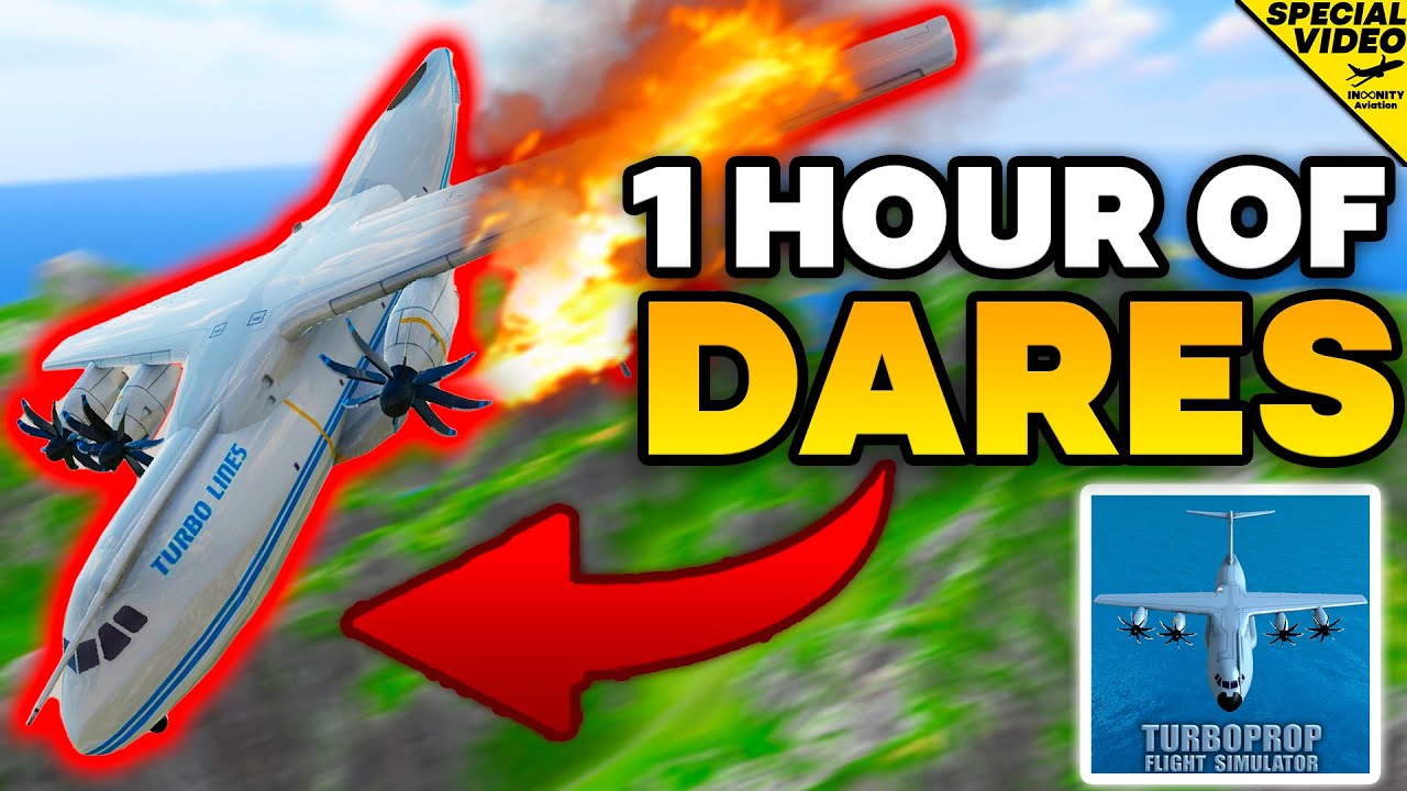 1 Hour Of TFS DARES - Turboprop Flight Simulator | Compilation