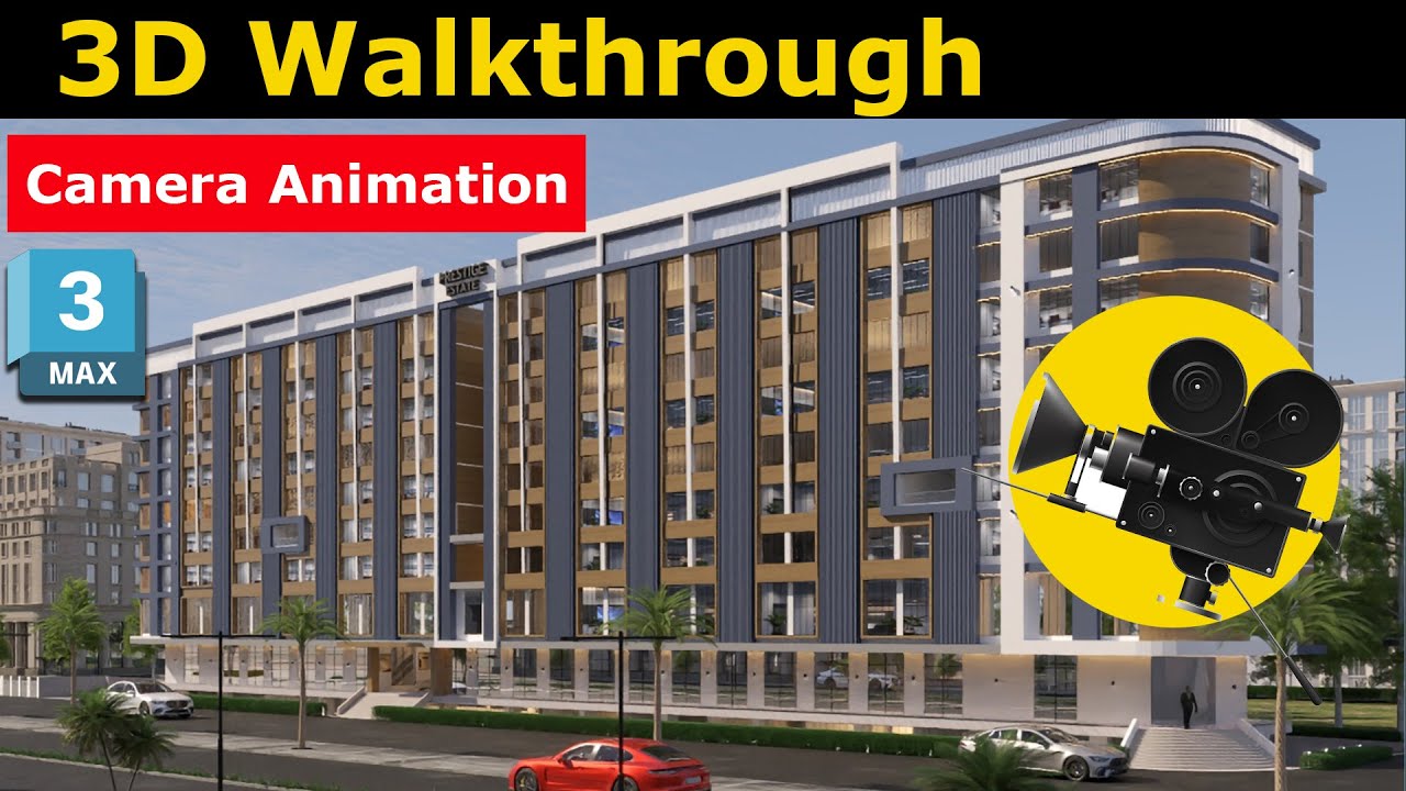 EXTERIOR 3D Walkthrough Camera ANIMATION IN 3DSMAX