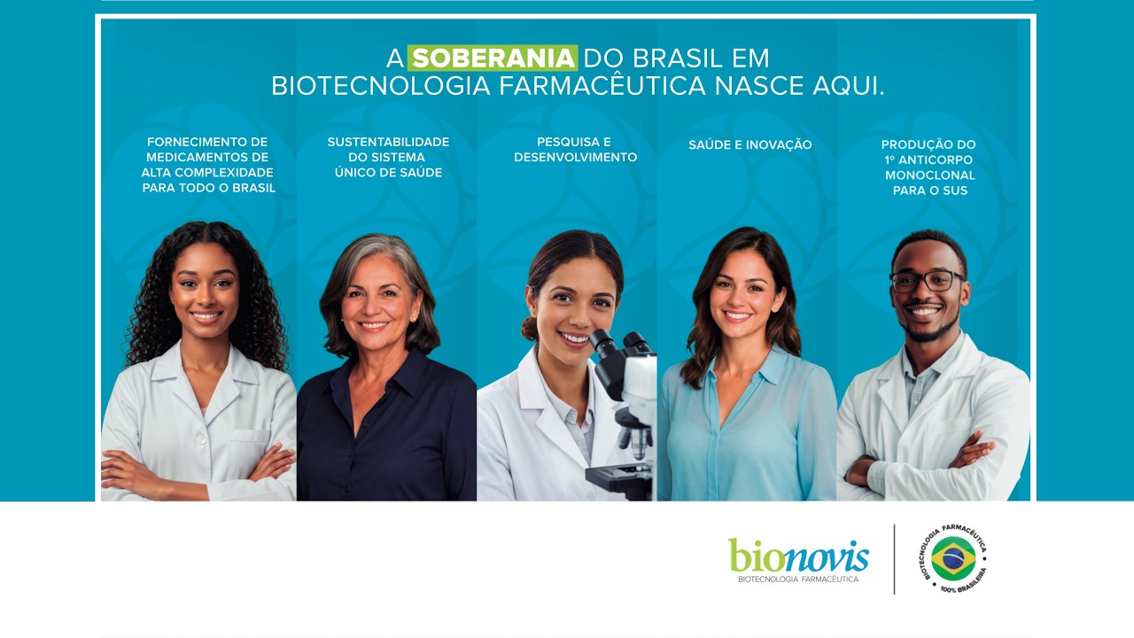 Bionovis apresenta avanços na fabricação de biomedicamentos durante visita presidencial.