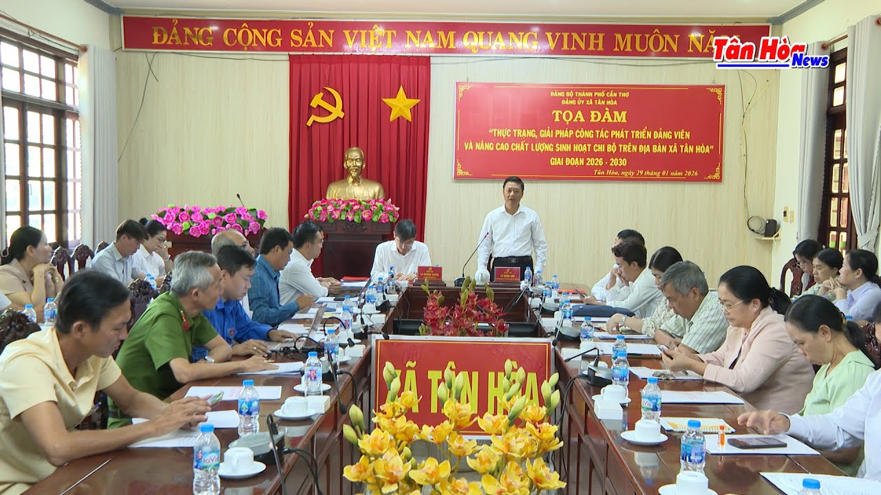 Xã Tân Hòa xây dựng chi bộ “ 5 tốt ”