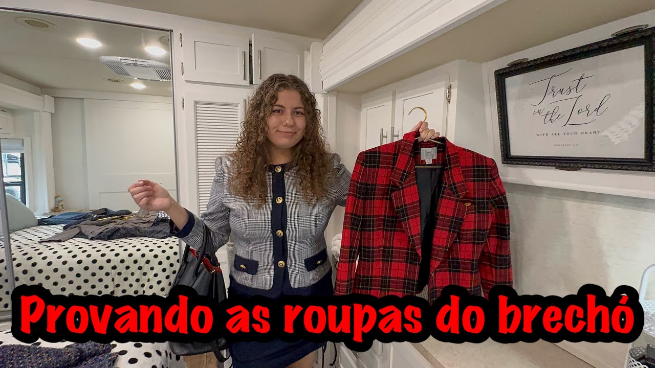 Provando as roupas do brechó + movie night 