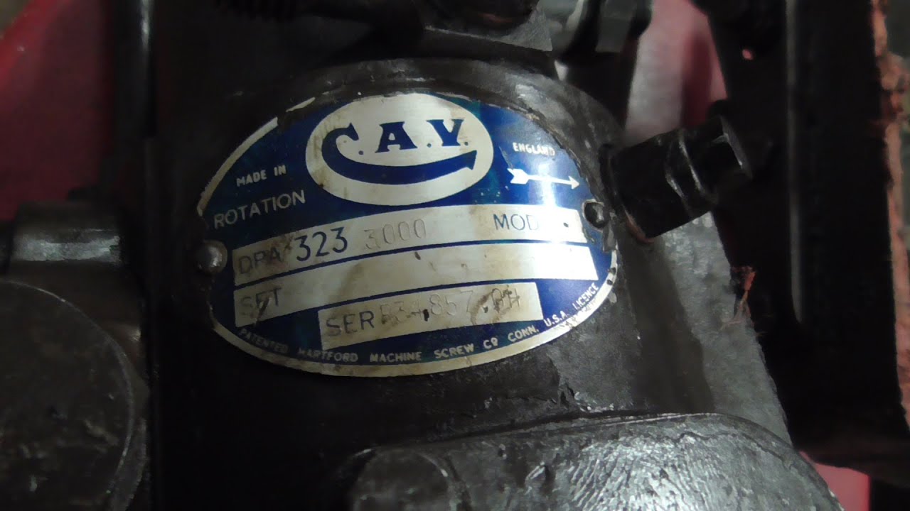 DB 880 CAV DPA pumppua , voi tsiisus......