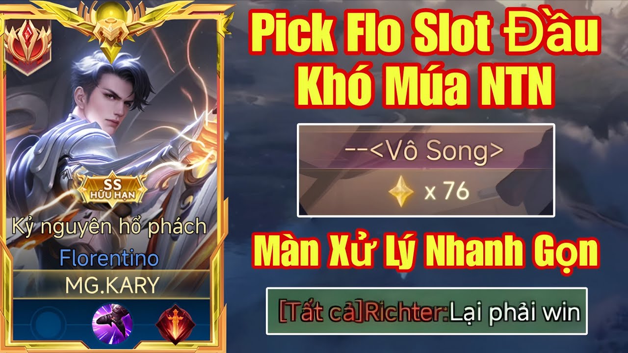 Pick Flo Slot Đầu Sẽ Khó Múa Như Nào Và Màn Xử Lý Khi Đối Đấu Với Những Chất Tướng Khó Trên Rank 8x