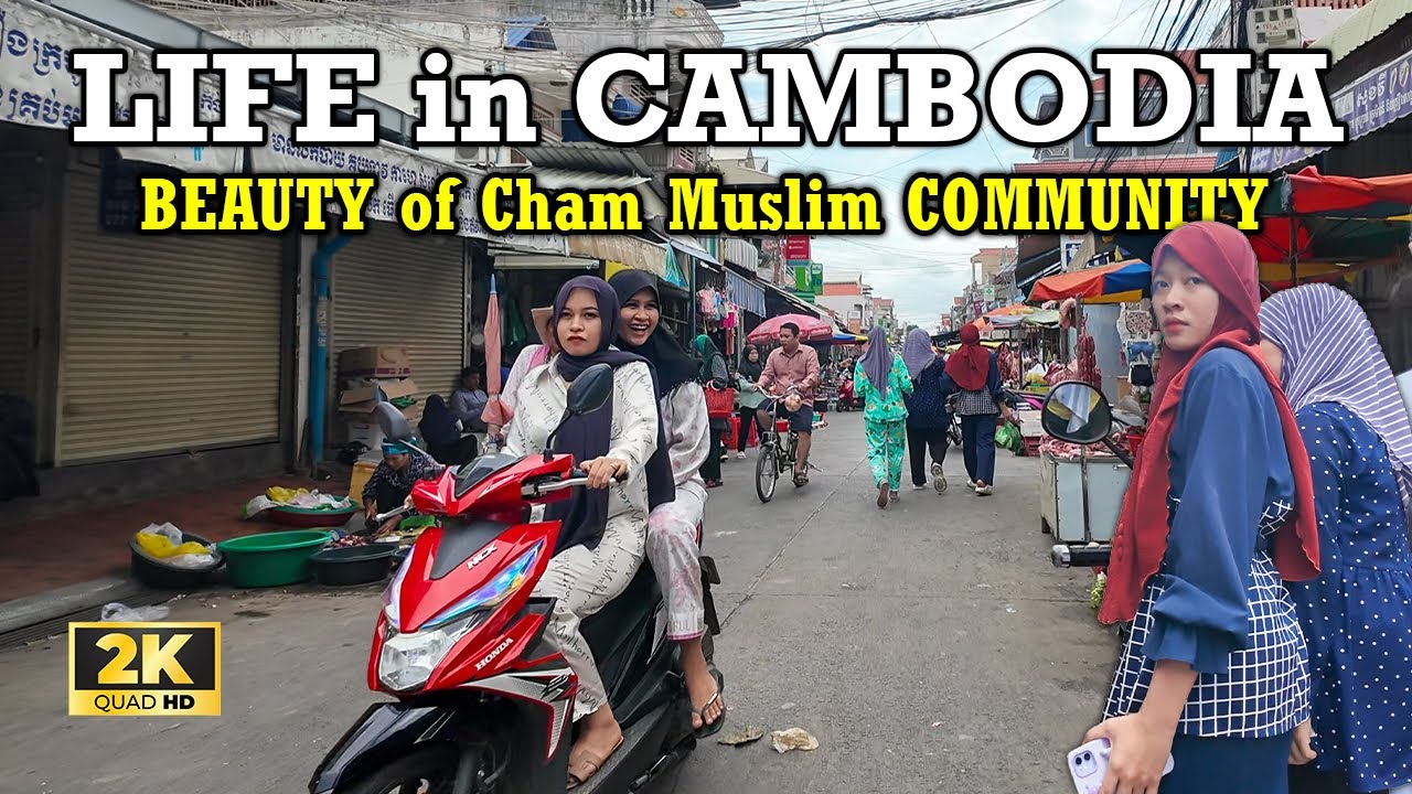 BEAUTY in Chrang Chamreh PHNOM PENH CITY CAMBODIA | [2K] Walk Tour