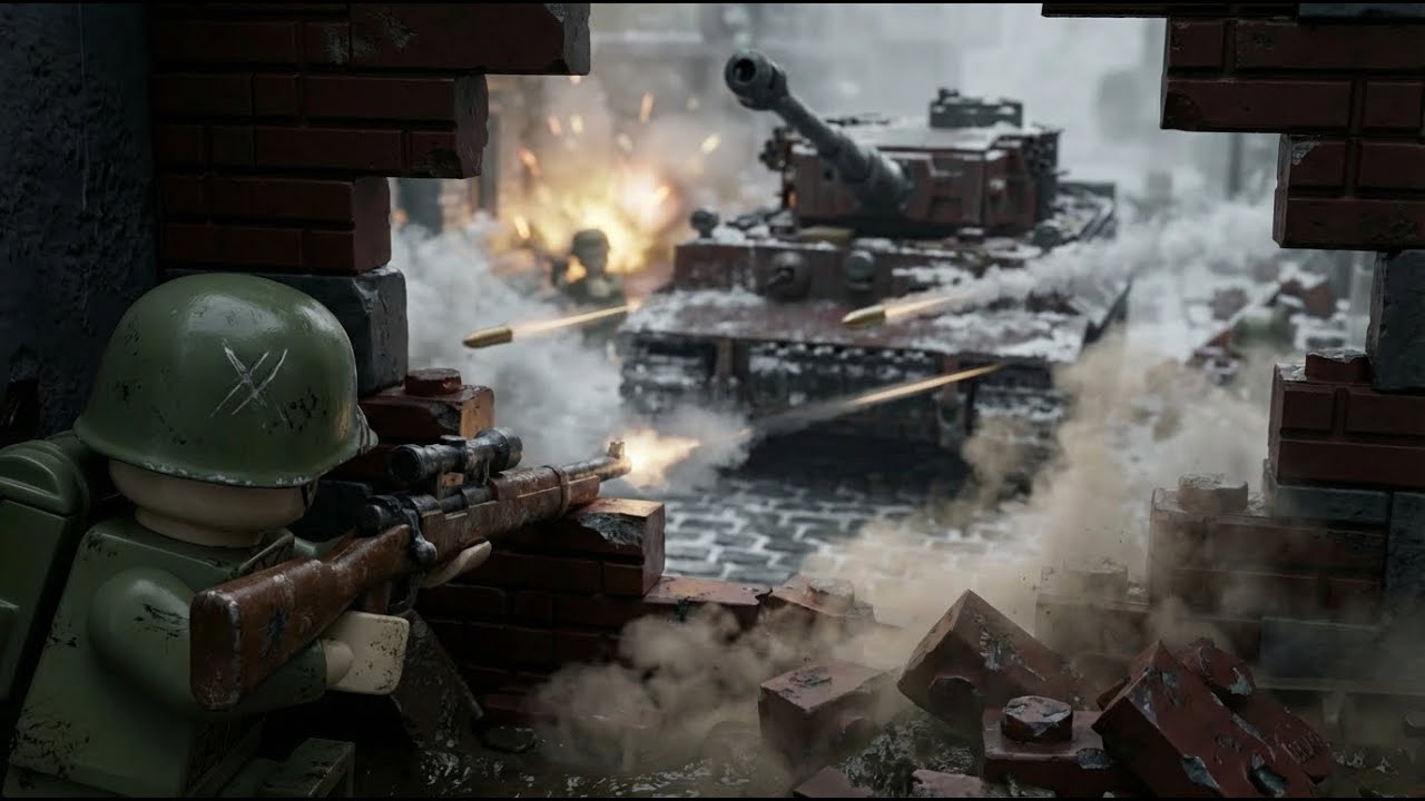LEGO WW2: Sniper vs Tank! (Urban Warfare) 🏙️🎯